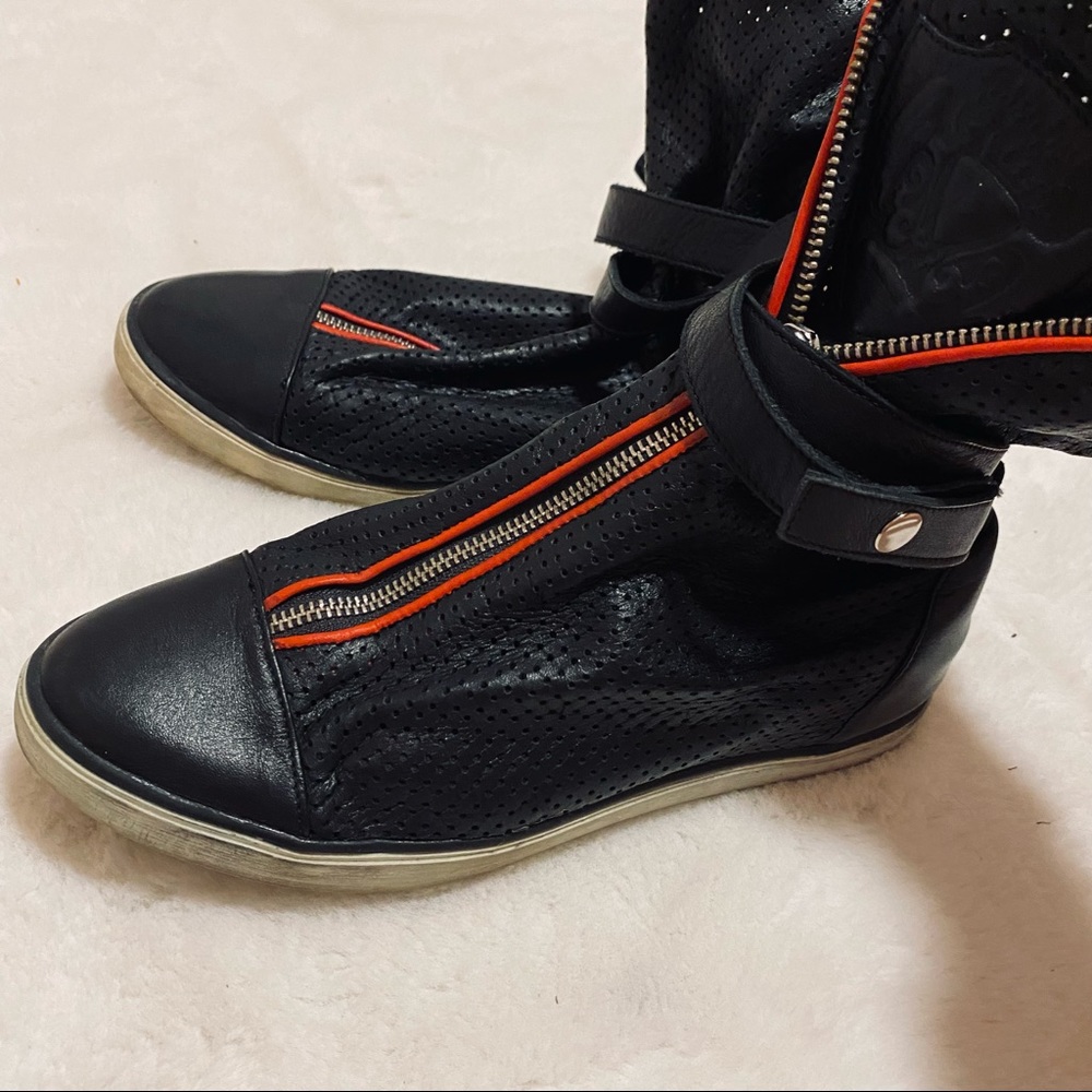 Leather Biker Boots